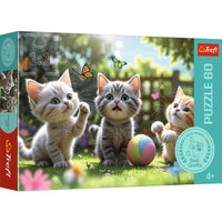 Puslespil Three kittens 60 brikker