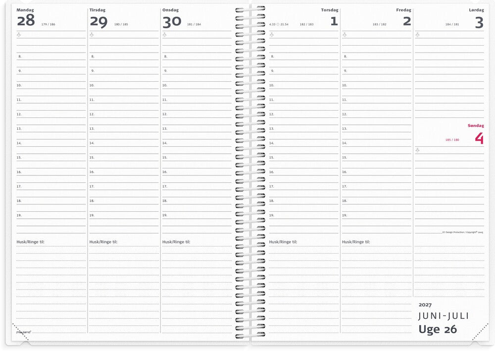 Mayladn LÆRERKALENDER 26/27 2I1 A5 UGE HØJFORMAT