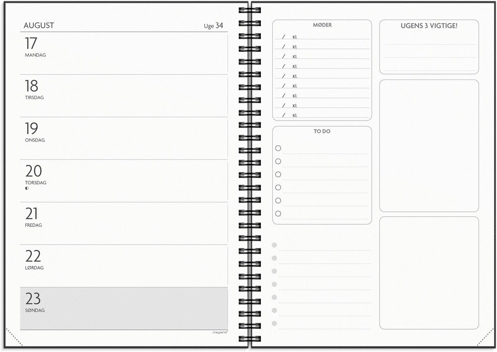 Mayland STUDIEKALENDER 26/27 A5 FÅ DET GJORT TVÆRFORMAT