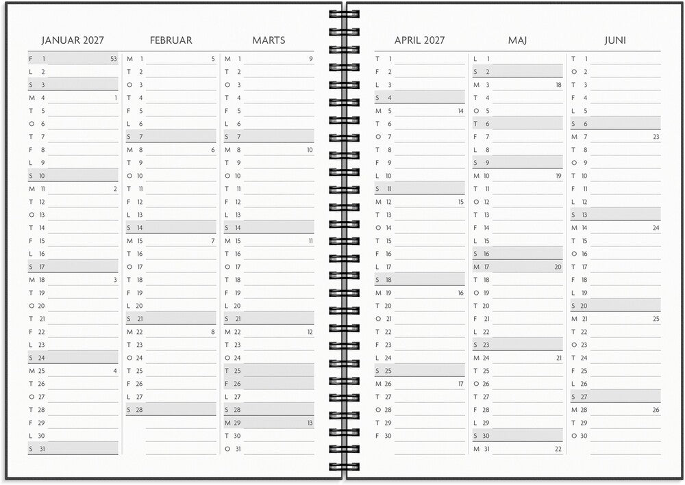 Mayland STUDIEKALENDER 26/27 A5 FÅ DET GJORT TVÆRFORMAT