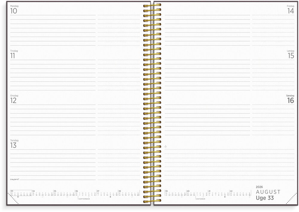 Mayland StudieKALENDER 26/27 A5 UGE Organizer & Notes