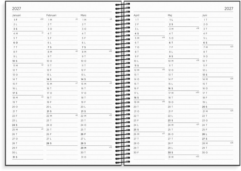 Mayland StudieKALENDER 26/27 A5 UGE Organizer & Notes