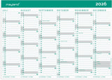 Mayland KARTONKALENDER 26/27 A4 2X6 MÅNEDERS OVERSIGT
