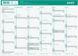 Mayland KARTONKALENDER 26/27 A4 2X6 MÅNEDERS OVERSIGT
