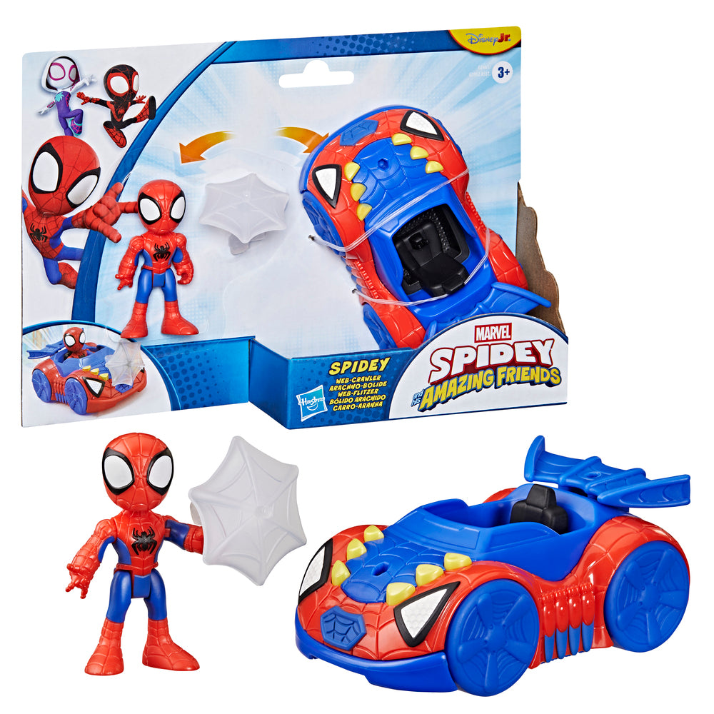 Spidey & Venner Køretøj & Figur 7,6 cm Spidey