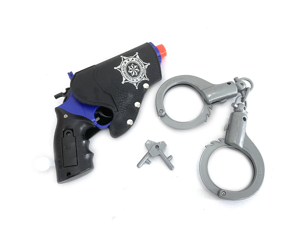 ICON politsæt, pistol og håndjern