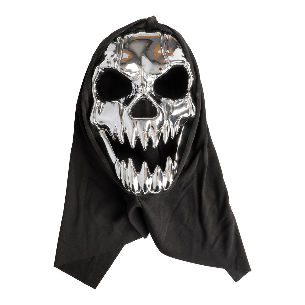 Maske med hætte, sølv