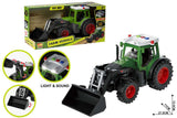 RC traktor med anhænger og lys