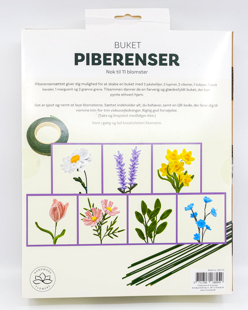Piberenser blomster Forårsbuket 11 stk 7 ass blomster