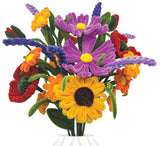 Piberenser blomster Sommerbuket 15 stk 6 ass blomster