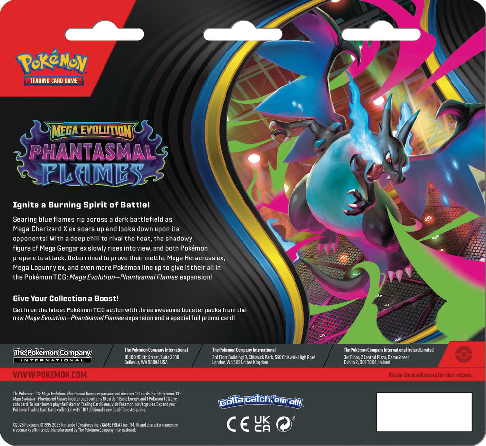 POKEMON MEGA EVOLUTION BLISTER 2 3-PAKKE