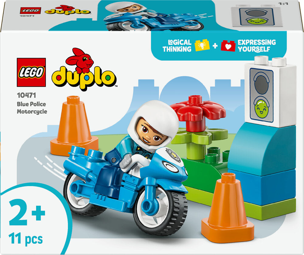 10471 LEGO DUPLO Town Blå politimotorcykel