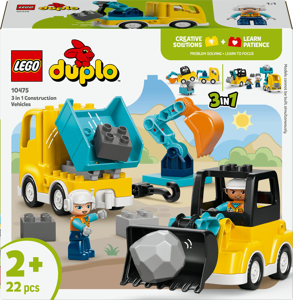 10475 LEGO DUPLO Town 3-i-1 Entreprenørmaskiner
