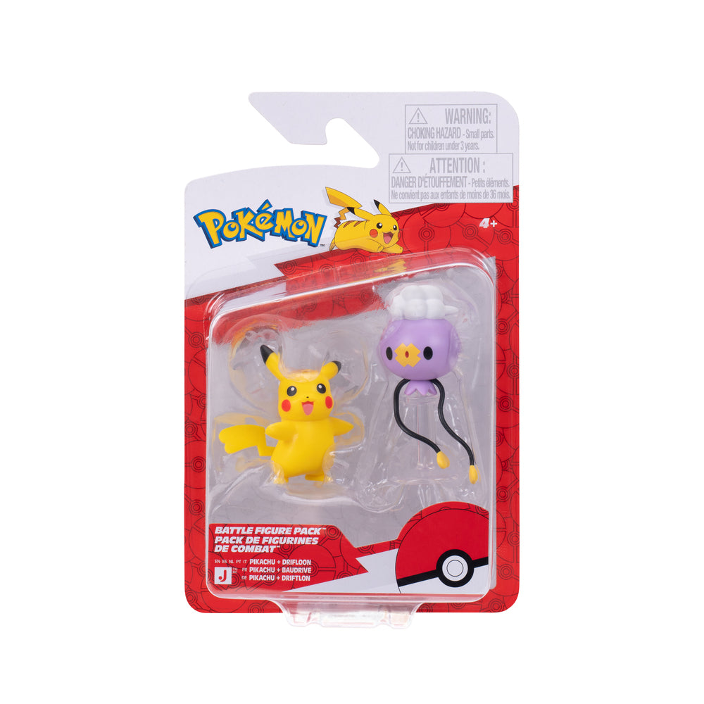 Pokemon Battle Figure Drifloon/Pikachu