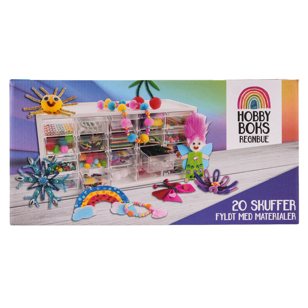 Hobbyboks m/20 skuffer DIY materiale