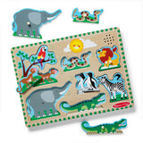 Melissa & Doug Puslespil med lyd, dyr fra zoologisk have
