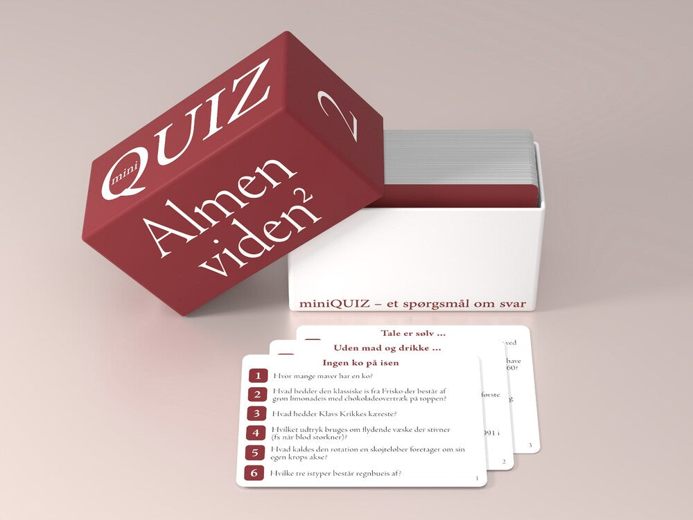 miniQUIZ - Almen viden 2