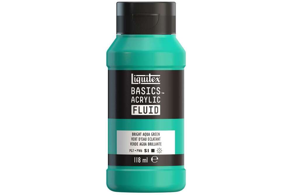 Basics fluid 118ml bright aqua green row 660