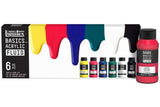 Basics acrylic fluid set 6x118ml row