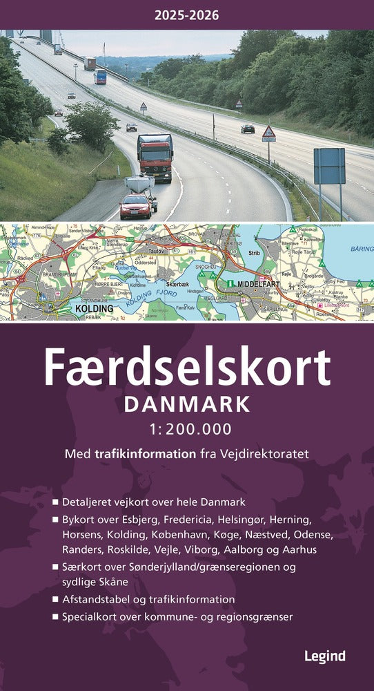 D2 Færdselskort Danmark 2025-2026