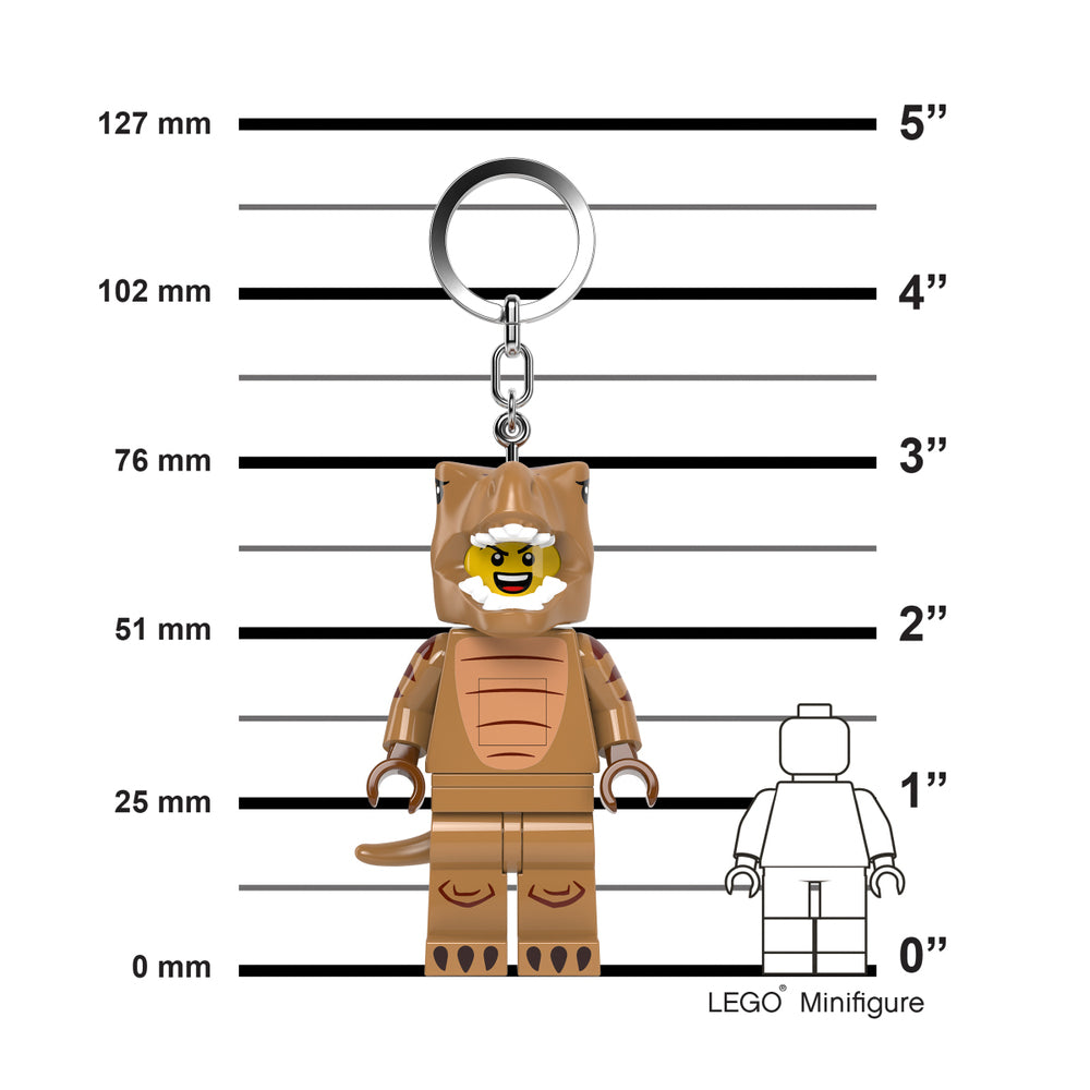 LEGO® Minifigur™ LED nøglering dino