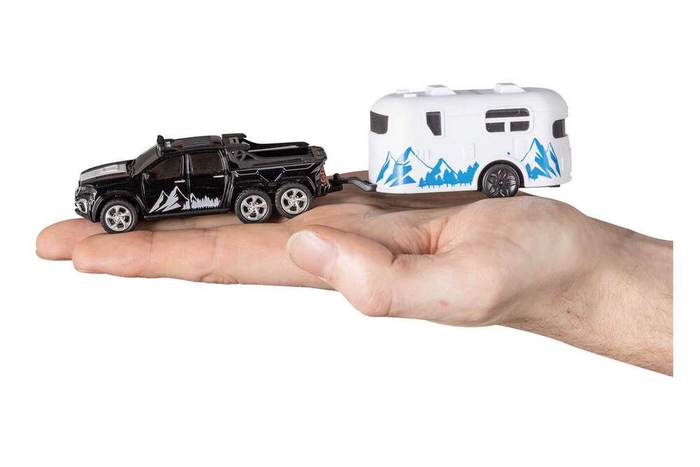 Mini RC Car with Camper 1:64