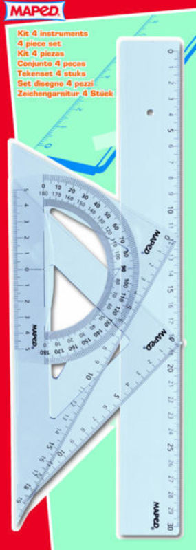 Linealsæt Maped m/30 cm lineal