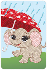 Diamond Art Elefant 10X15Cm
