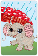 Diamond Art Elefant 10X15Cm