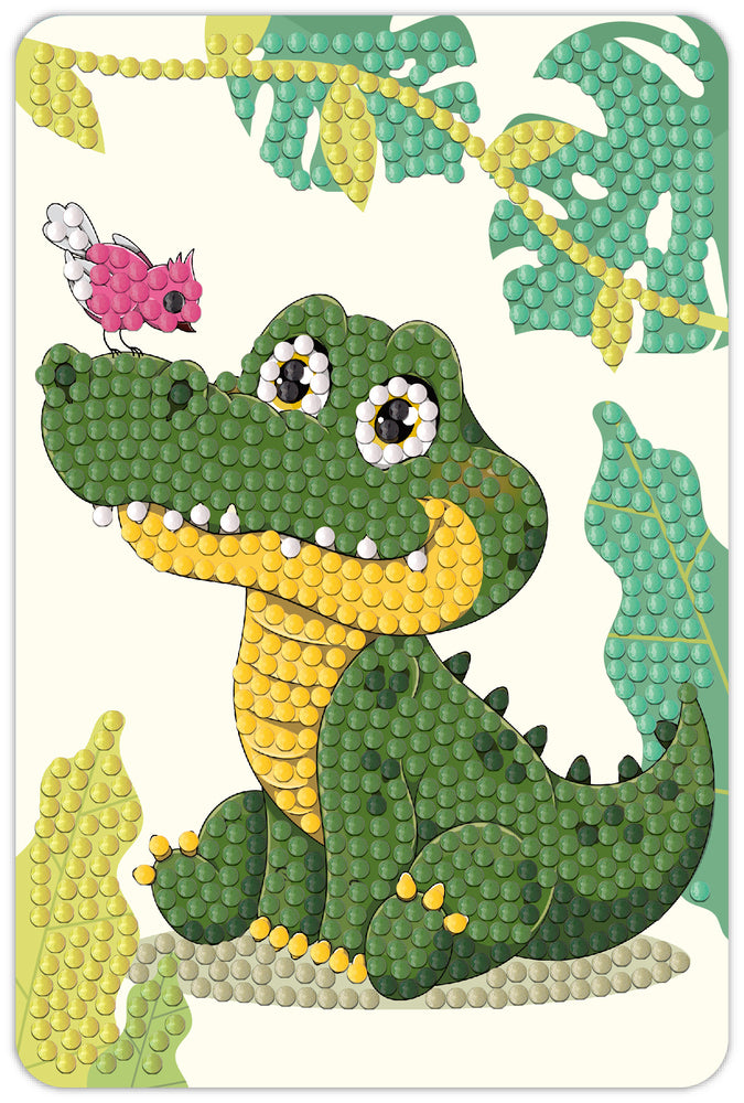 Diamond Art Krokodille 10X15Cm