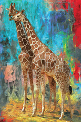 Diamond Art Giraffer 20X30Cm