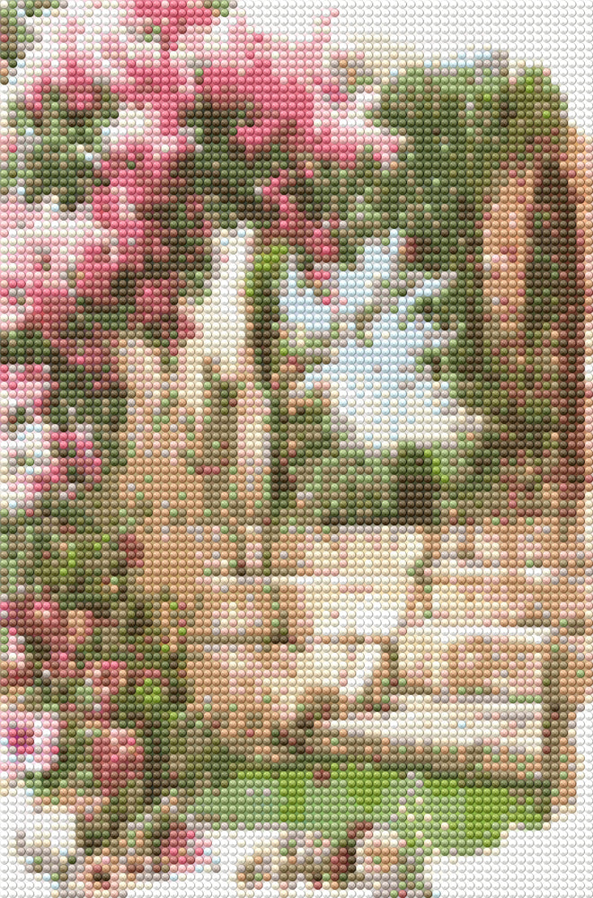 Diamond Art Lyserøde Roser 20X30Cm