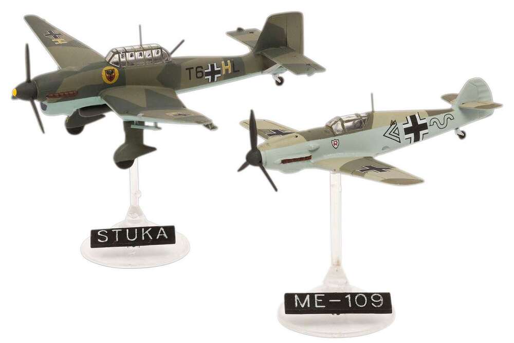 Starter Kit Messerschmitt Bf109E+Ju87B Stuka 1:144