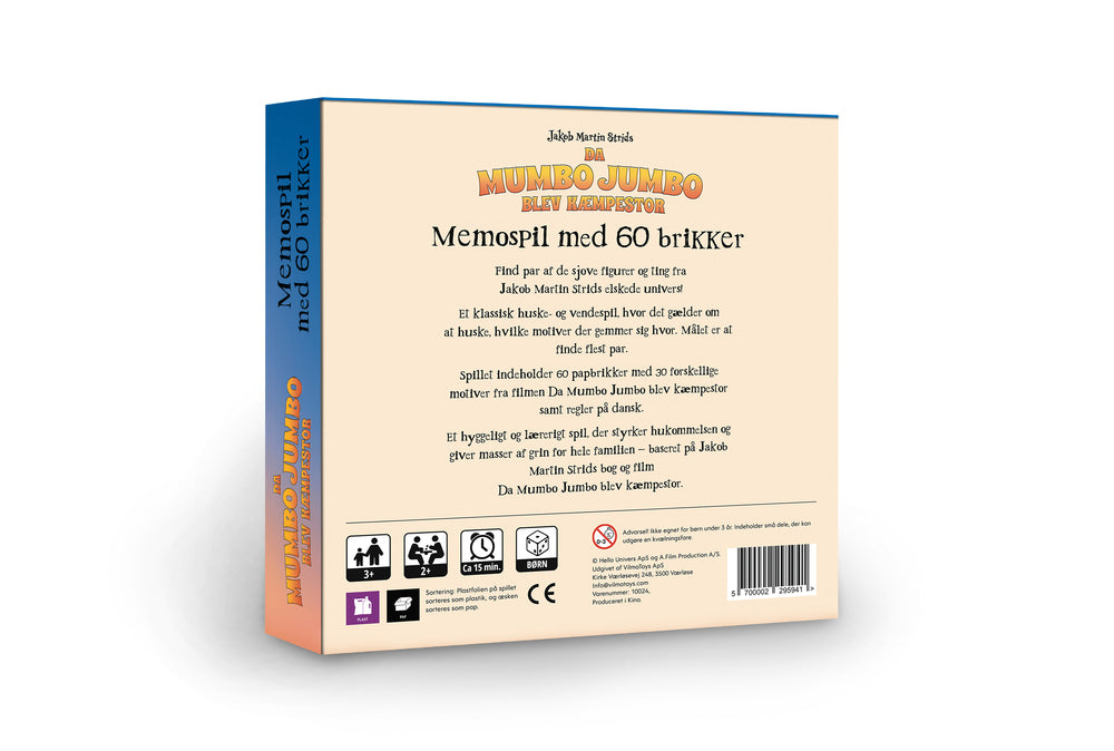 Memospil Da Mumbo Jumbo blev kæmpestor M/60 brikker