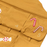 Wall Calendar - Nostalgia embroidery - Ochre