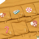 Wall Calendar - Nostalgia embroidery - Ochre