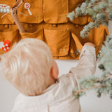 Wall Calendar - Nostalgia embroidery - Ochre