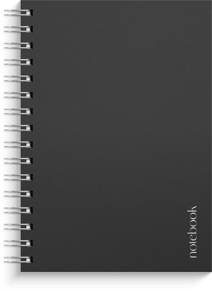 Notesbog Blank A5 Black