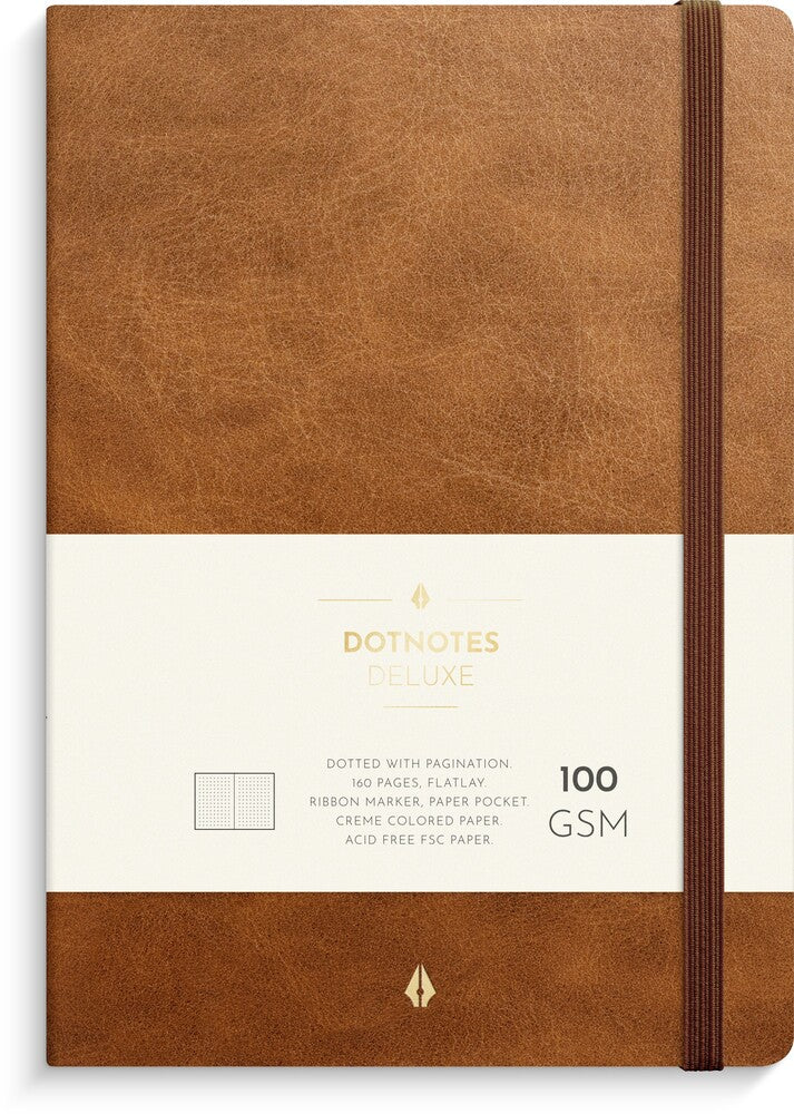 Notesbog Dotnotes Deluxe A5 Brown