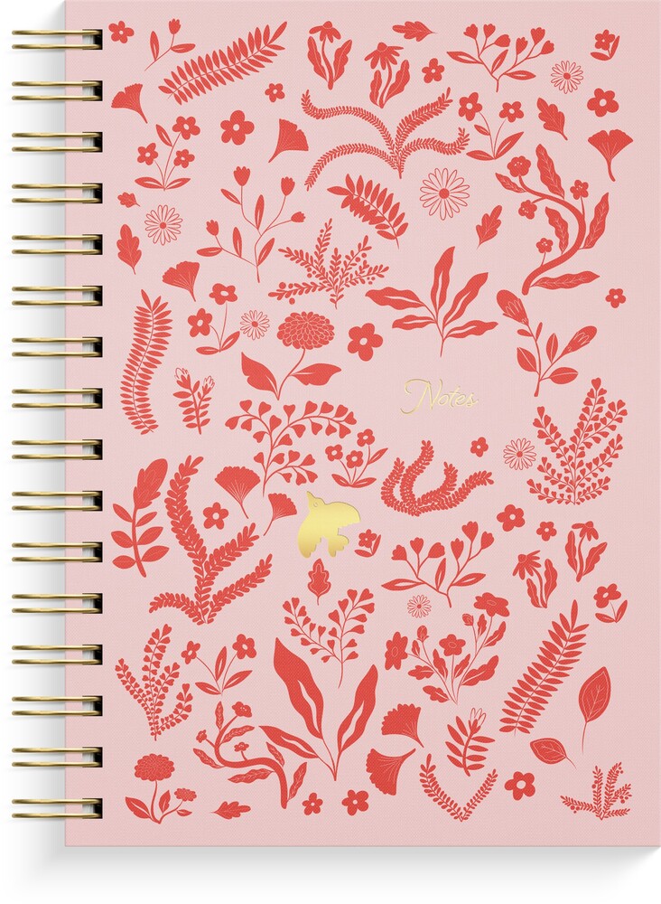 Notesbog A5 Pink Botanical