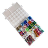 Perler æske trendy mix blå/lysegrøn/rosa/bogstaver nål/tråd