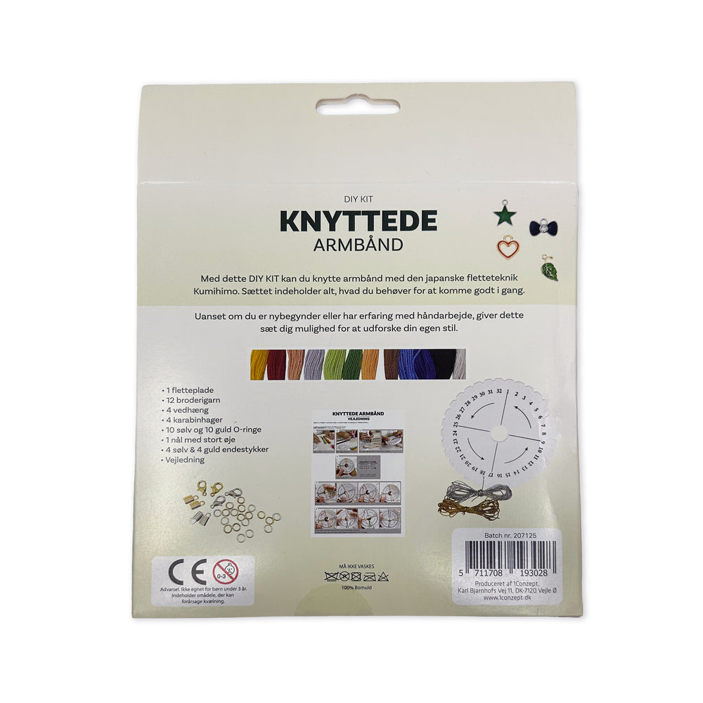 Armbånd knyttede diy sæt