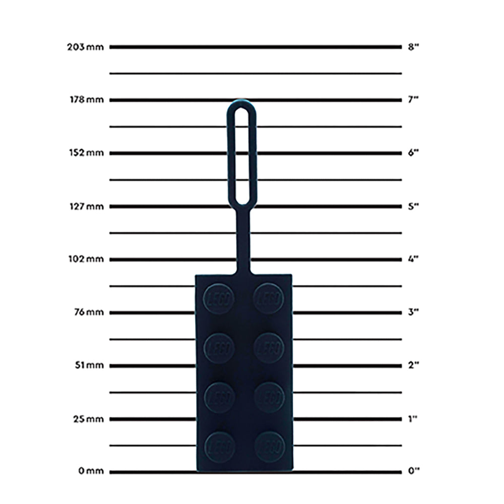 LEGO taskemærke, sort klods