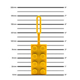 LEGO taskemærke, gul klods