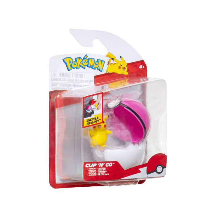 Pokemon clip n go Pikachu with love ball