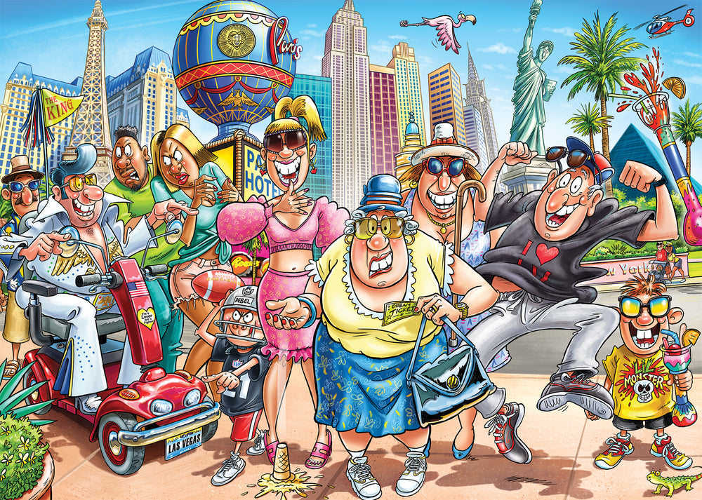 Puslespil Wasgij Original 48 What Happens in Vegas 1000 brik