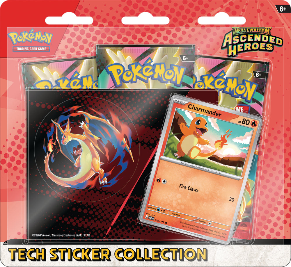 Pokemon Mega Evolution Ascended Heroes Tech Sticker Coll ass
