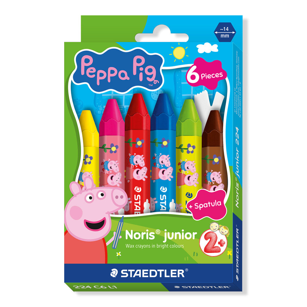 Vokskridt Staedtler Gurli Gris 6 stk ass farver