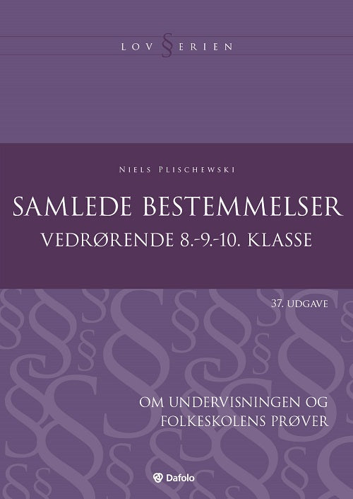 Samlede bestemmelser, 37. udgave