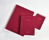 Notesbog KOZO A6 Berry red linjeret
